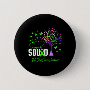 Badge Rond 5 Cm Équipe De Soutien À La Sensibilisation Au Cancer D