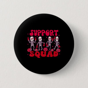 Badge Rond 5 Cm Équipe de soutien Cancer du sang Halloween Ruban R