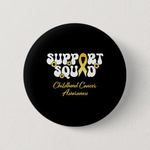 Badge Rond 5 Cm Équipe de soutien contre le cancer de l'enfant Can