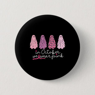 Badge Rond 5 Cm Équipe de soutien contre le cancer Fantôme Hallowe