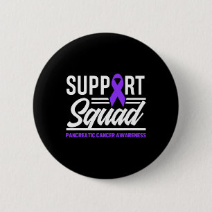 Badge Rond 5 Cm Équipe de soutien du cancer pancréatique Cancer du