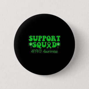 Badge Rond 5 Cm Équipe de soutien maladie rénale autosomique réces