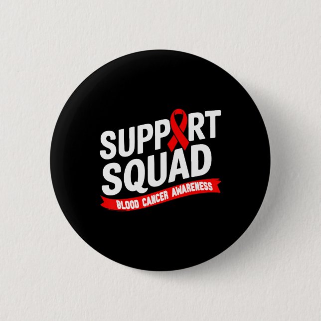 Badge Rond 5 Cm Équipe de soutien Mois de la sensibilisation au ca (Devant)