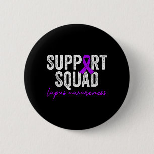 Badge Rond 5 Cm Équipe de soutien Mois de la sensibilisation au lu