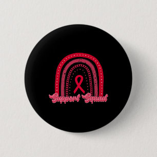 Badge Rond 5 Cm Équipe de soutien rouge Rub rub cancer du sang Sen