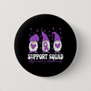 Badge Rond 5 Cm Équipe de soutien Ruban violet de sensibilisation