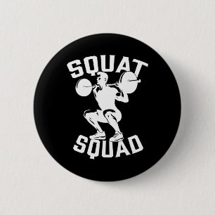 Badge Rond 5 Cm Équipe de squat entraînement Partenaire Entraîneur