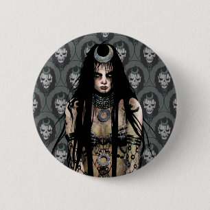 Badge Rond 5 Cm Équipe de suicide Enchanteuse