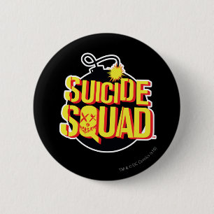 Badge Rond 5 Cm Équipe de suicide   Logo de la bombe