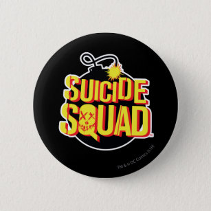 Badge Rond 5 Cm Équipe de suicide   Logo de la bombe