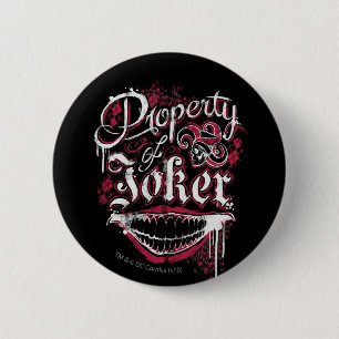 Badge Rond 5 Cm Équipe de suicide Propriété de Joker