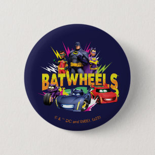 Badge Rond 5 Cm Équipe de superhéros Batwheel™