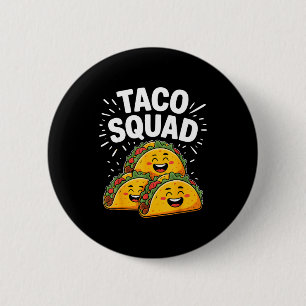 Badge Rond 5 Cm Équipe de taco drôle drôle cinco de mayo taco mexi
