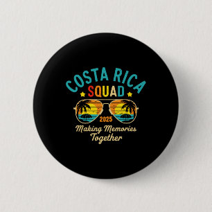 Badge Rond 5 Cm Équipe de vacances au Costa Rica 2025 Famille asso