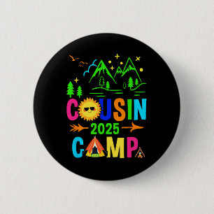 Badge Rond 5 Cm Équipe de vacances d'été de camping en famille Cou