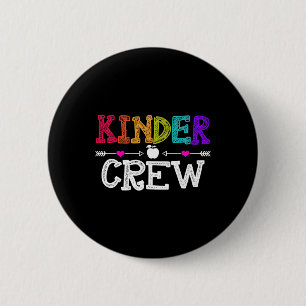 Badge Rond 5 Cm Équipe D'Enfants Retour À L'École Maternelle Profe