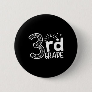 Badge Rond 5 Cm Équipe d'enseignants de 3e année et troisième anné