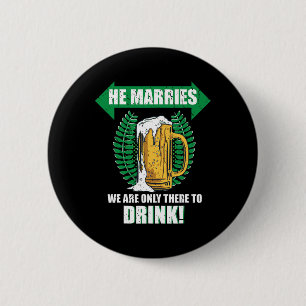 Badge Rond 5 Cm Équipe d'hommes mariés enterrement de vie de garço