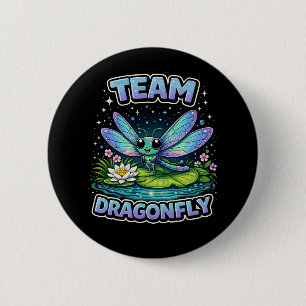 Badge Rond 5 Cm Équipe Dragonfly