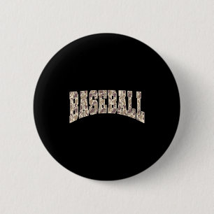 Badge Rond 5 Cm Équipe drôle de saison de baseball de jour de jeu 