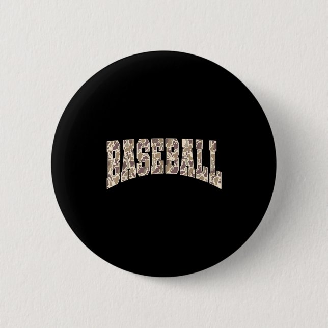 Badge Rond 5 Cm Équipe drôle de saison de baseball de jour de jeu  (Devant)