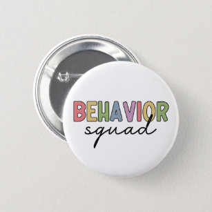 Badge Rond 5 Cm Équipe du comportement   Thérapiste comportemental