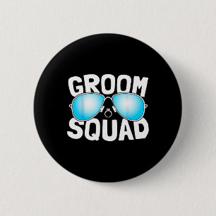 Badge Rond 5 Cm Équipe du marié Enterrement de vie de garçon Marié