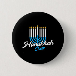 Badge Rond 5 Cm Équipe Hanoukka Hanoukka Chanukah juif