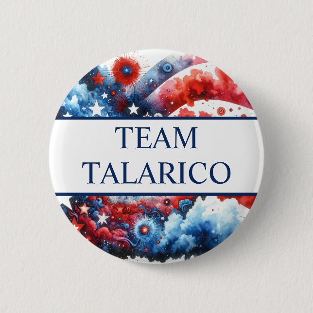 Badge Rond 5 Cm Équipe James Talarico pour Président (Devant)