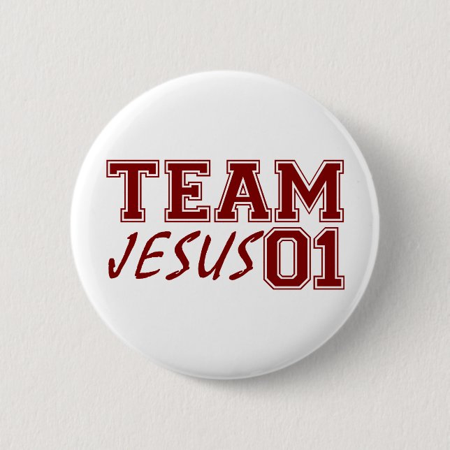 Badge Rond 5 Cm Équipe Jésus (Devant)