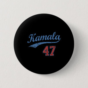 Badge Rond 5 Cm Équipe Kamala 47 Vintage