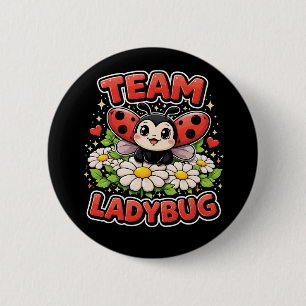 Badge Rond 5 Cm Équipe Ladybug