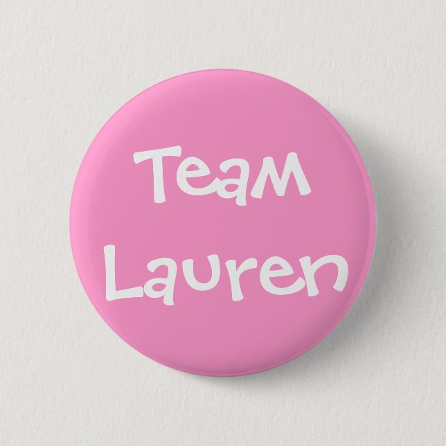 Badge Rond 5 Cm Équipe Lauren (Devant)