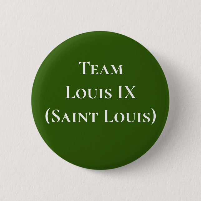 Badge Rond 5 Cm Équipe Louis IX (Saint Louis) (Devant)