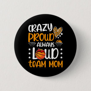 Badge Rond 5 Cm Équipe Maman Sketll Fière Folle Équipe Maman Sketl