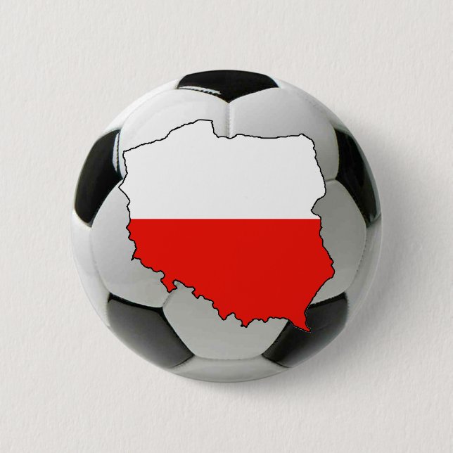 Badge Rond 5 Cm Équipe nationale de la Pologne (Devant)