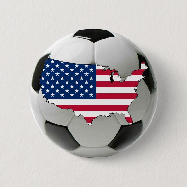 Badge Rond 5 Cm Équipe nationale des Etats-Unis (Devant)