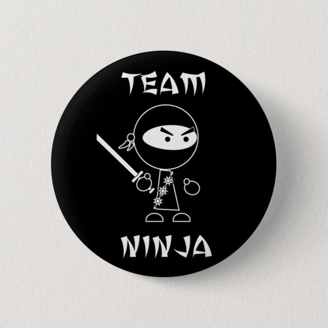 Badge Rond 5 Cm Équipe Ninja (Devant)