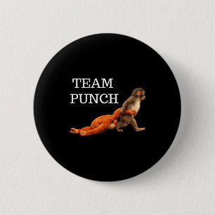 Badge Rond 5 Cm Équipe poing bébé singe poing tendance mème graphi