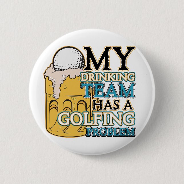 Badge Rond 5 Cm Équipe potable de golf (Devant)