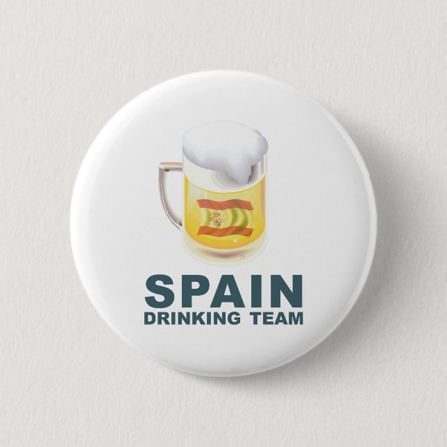 Badge Rond 5 Cm Équipe potable de l'Espagne (Devant)