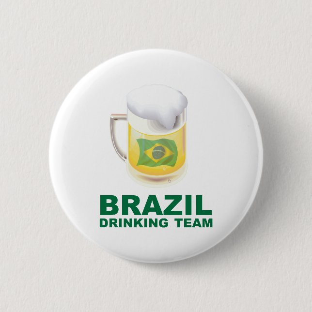 Badge Rond 5 Cm Équipe potable du Brésil (Devant)