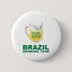 Badge Rond 5 Cm Équipe potable du Brésil