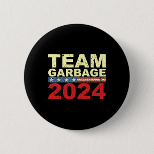Badge Rond 5 Cm Équipe poubelle pour Trump Élections Vote pour Tru