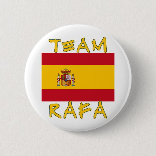 Badge Rond 5 Cm Équipe Rafa avec le drapeau espagnol (Devant)