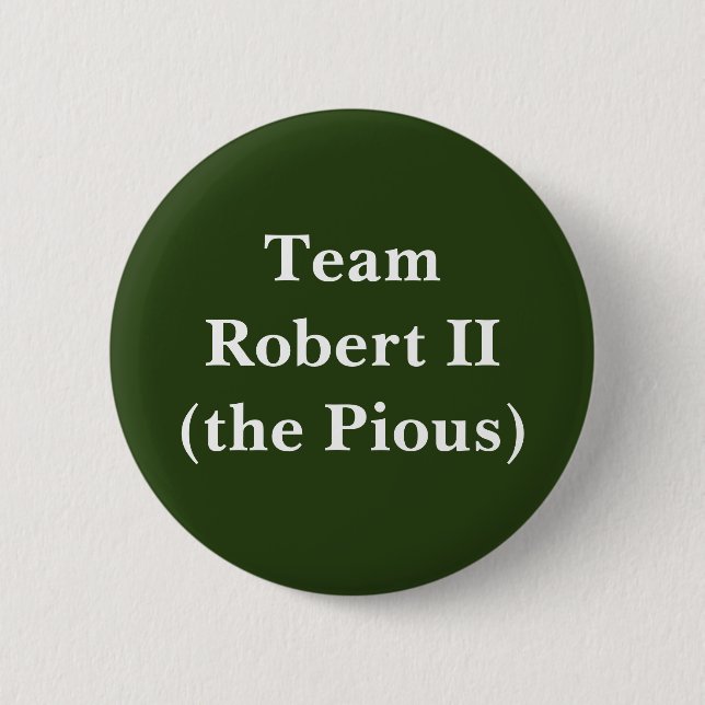 Badge Rond 5 Cm Équipe Robert II (les Pieux) (Devant)