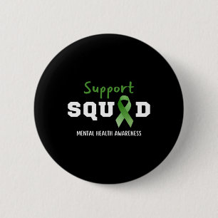 Badge Rond 5 Cm Équipe Sensibilisation à la santé mentale Amusants
