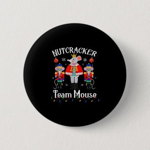 Badge Rond 5 Cm Équipe Souris Casse-Noisette Danse de Noël Soldat