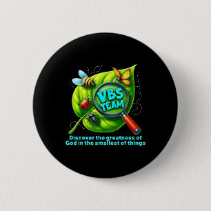 Badge Rond 5 Cm Équipe Vbs 2025 Aventure des insectes les plus pet