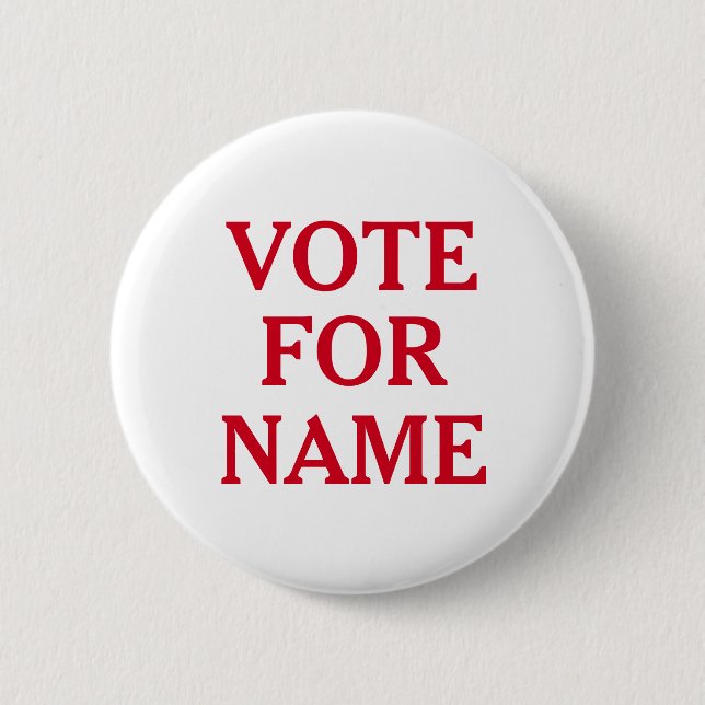 Badge Rond 5 Cm Équipement de campagne moderne - Rouge et blanc (Devant)